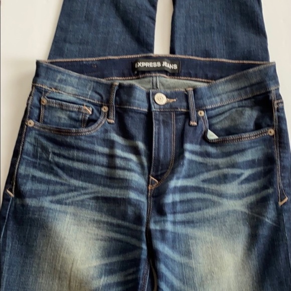 Express skinny jeans. Blue Dark wash 6S